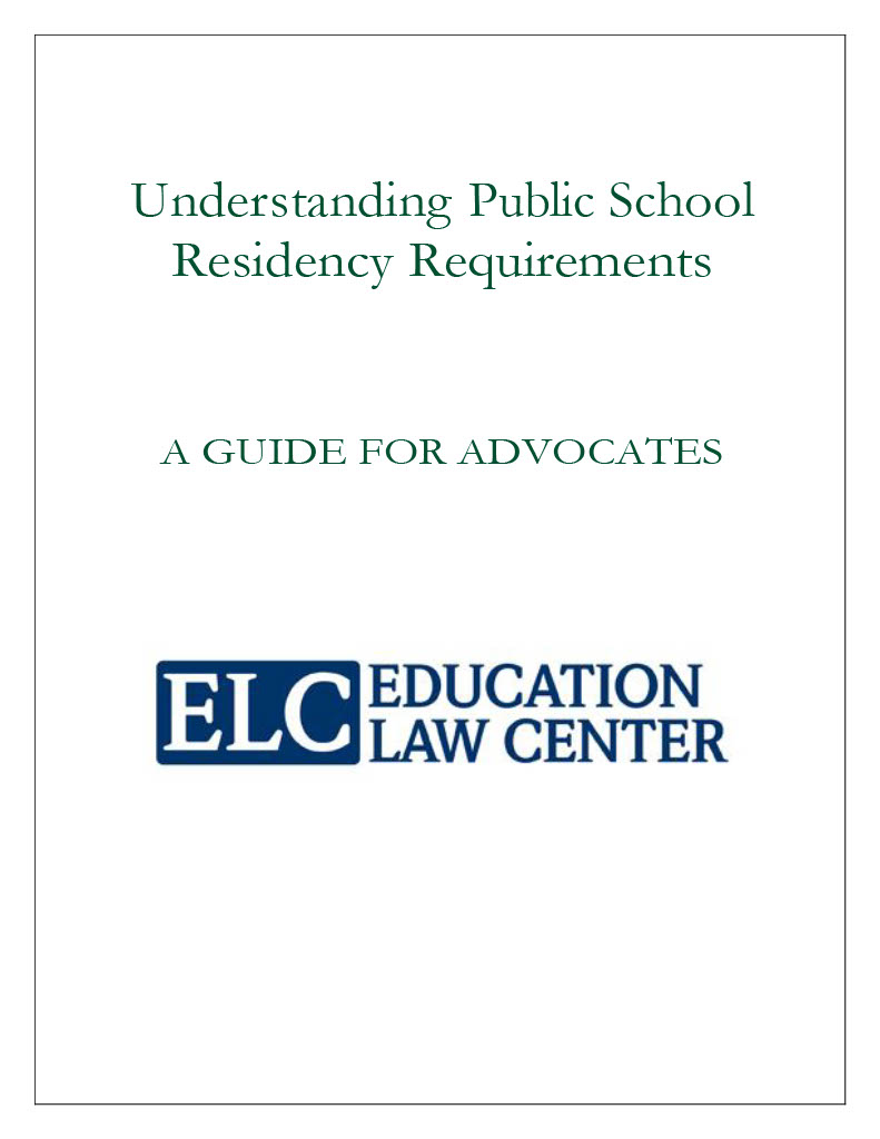 Education Rights of Homeless Students: A Guide for Advocates report title page