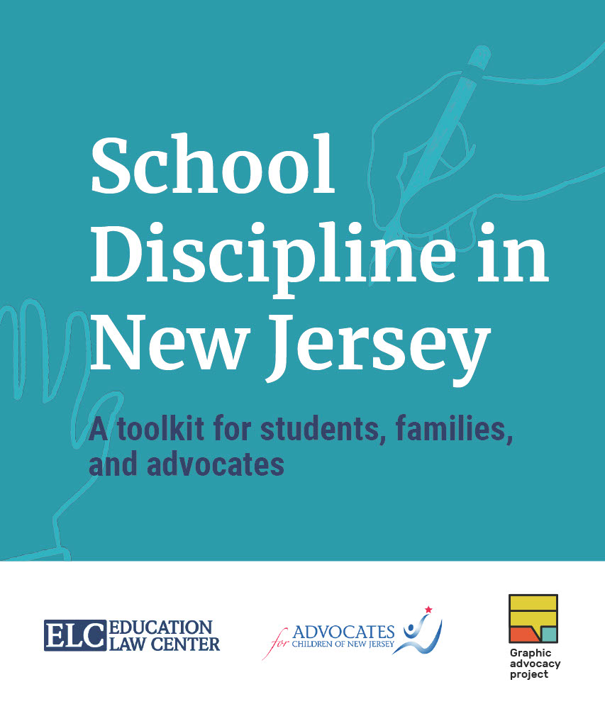 School Discipline in New Jersey: A Toolkit for Students, Families and Advocates report title page